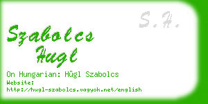 szabolcs hugl business card